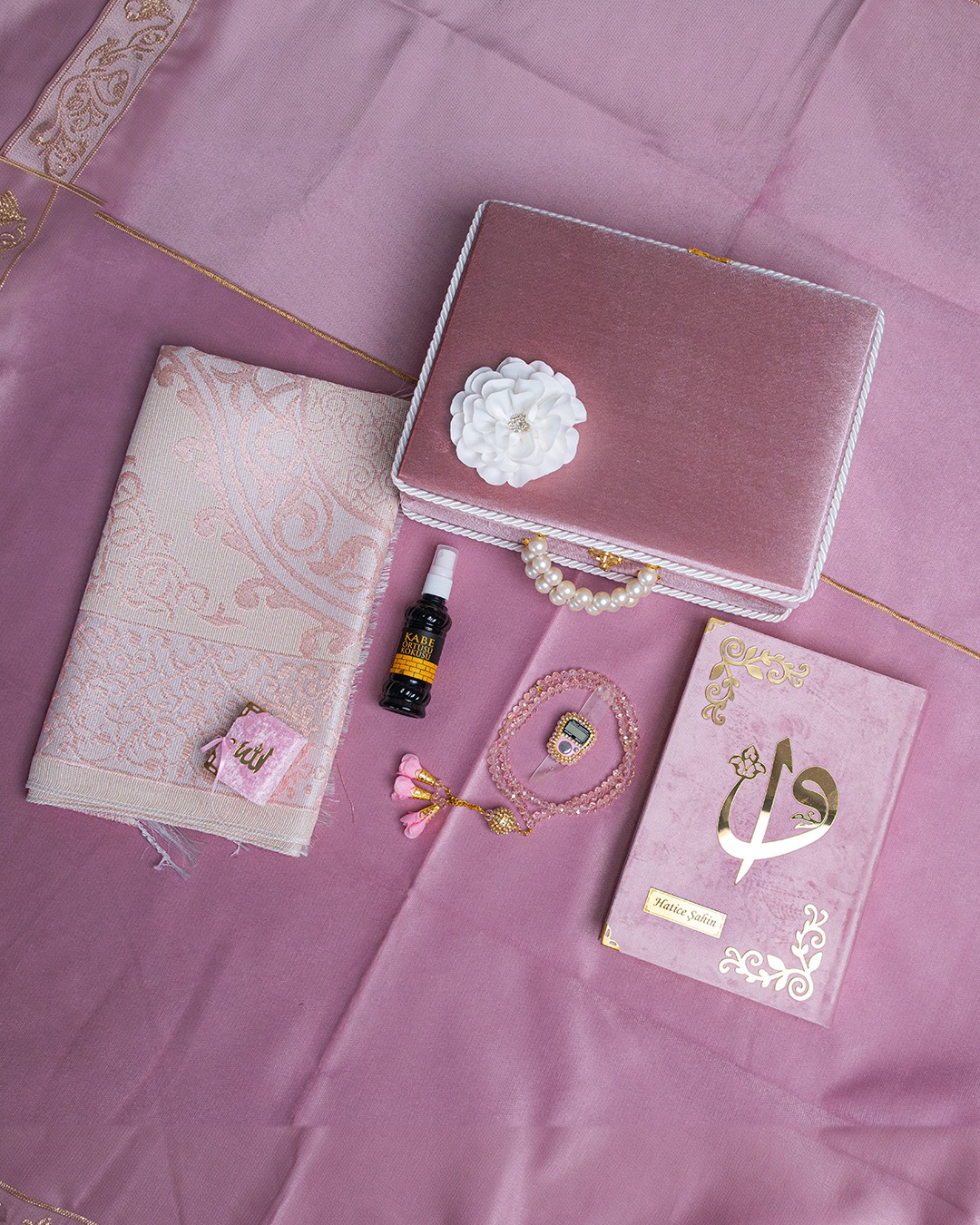 İncili Kuran Seti (Pembe)